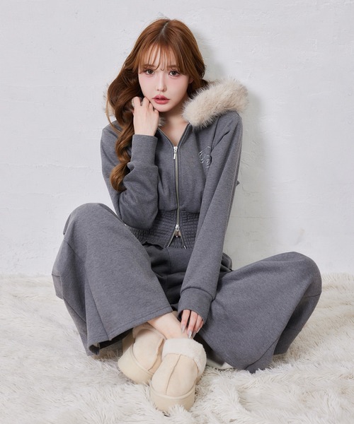 one after another NICE CLAUP サンダル 2wayフェイクムートンサボ