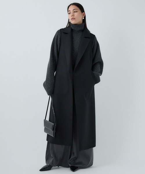 新品chaosカオス上質ウールコートブラック Chaos（カオス） コート アウター /坪田あさみさんInstaLIVE紹介