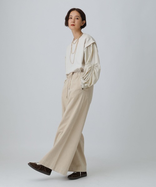 レプシィム　トップス3点　タグ付き未使用 LEPSIM（レプシィム） tシャツ 袖キャザー異素材プルオーバー 582457