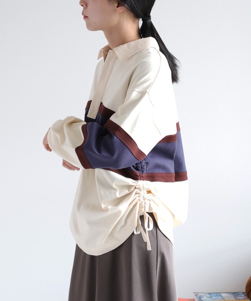 cepo ポロシャツ ポロ サイドドロストラガーTee レディース メンズ