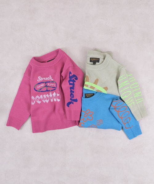 MARKEY'S（マーキーズ） ニット セーター クルーネックプリント