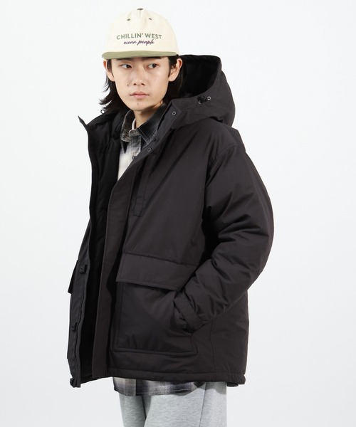 DRAWER ポリエステルコットンフードブルゾン 節約 DRAWER ポリエステルコットンフードブルゾン