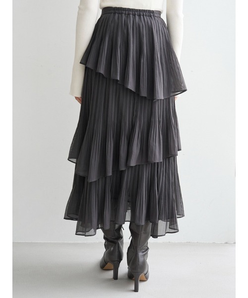 SNIDEL（スナイデル） スカート Sustainableプリーツティアードロング