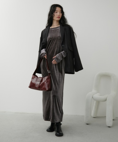 Aunt Marie's（アントマリーズ） ワンピース バックオープンベロア