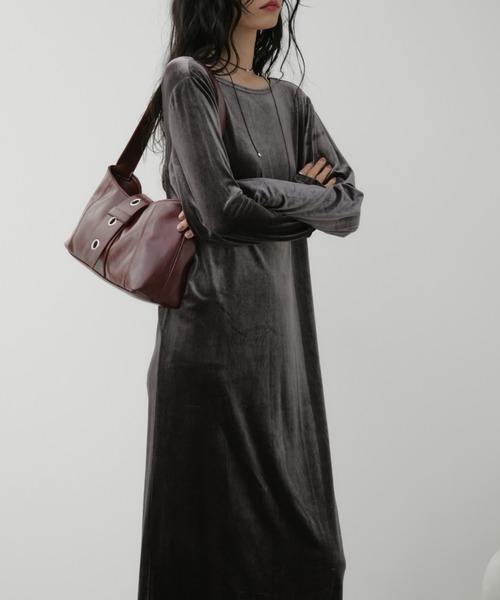 Aunt Marie's（アントマリーズ） ワンピース バックオープンベロア