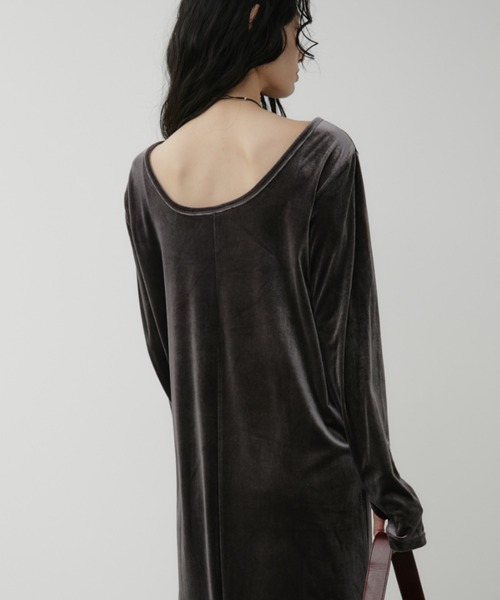 Aunt Marie's（アントマリーズ） ワンピース バックオープンベロア