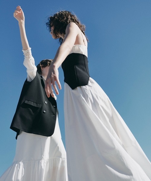 「SNIDEL」 キャミソールワンピース 1 モカ レディース_画像2