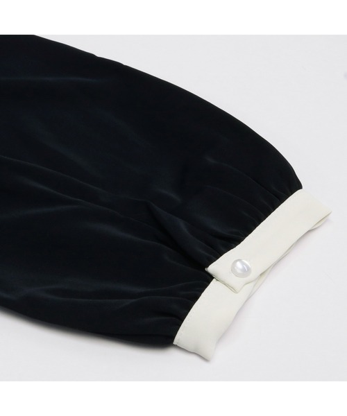 「TOKYO SHIRTS」 7分袖ブラウス M オフホワイト レディース_画像6