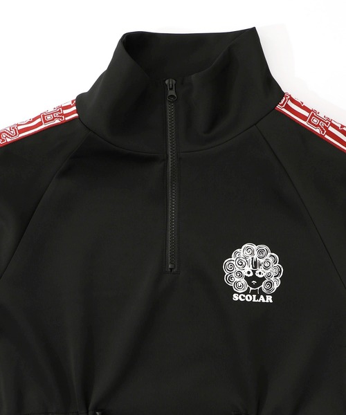 ScoLar（スカラー） ワンピース 153731：バイカラー異素材 切替