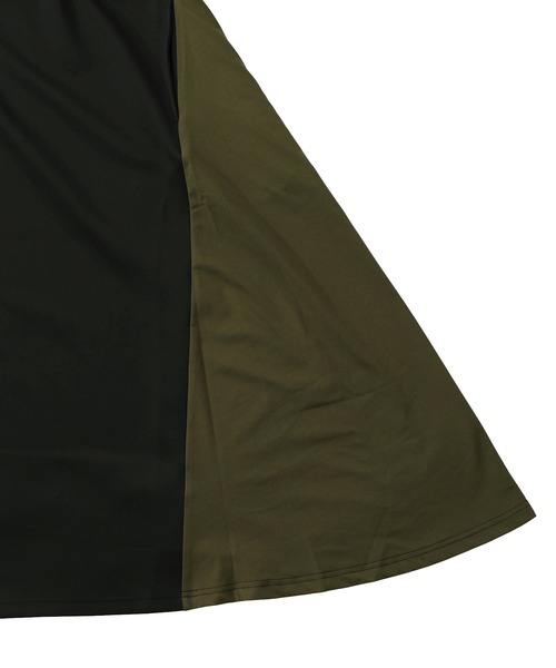 ScoLar（スカラー） ワンピース 153731：バイカラー異素材 切替