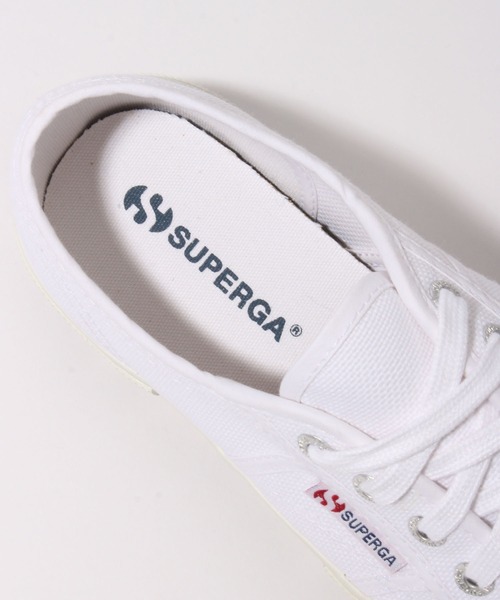 「SUPERGA」 ローカットスニーカー 25.0cm ブラック レディース_画像6