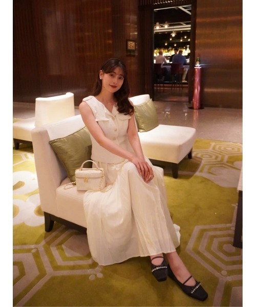 即完売品★シェリエ★ホワイトノースリーブミニワンピース 9fe05c4638f48badcf5b60289d11ba