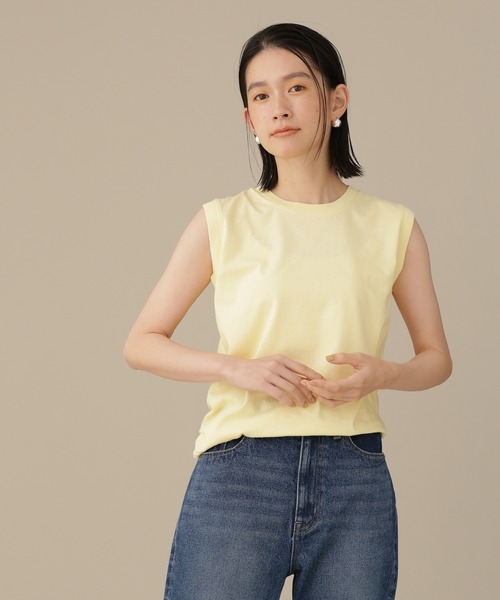 Hanes（ヘインズ） ノースリーブトップス M イエロー レディース