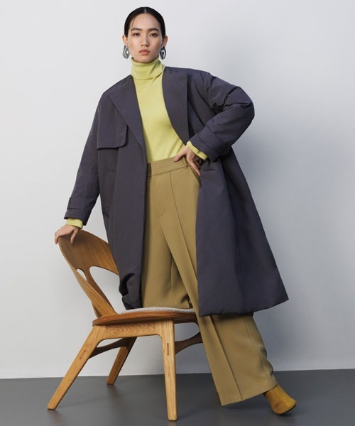 「Mila Owen」 ダウンコート 0 ベージュ レディース_画像3