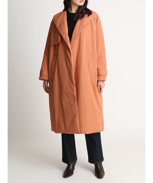 「Mila Owen」 ダウンコート 0 ベージュ レディース_画像4