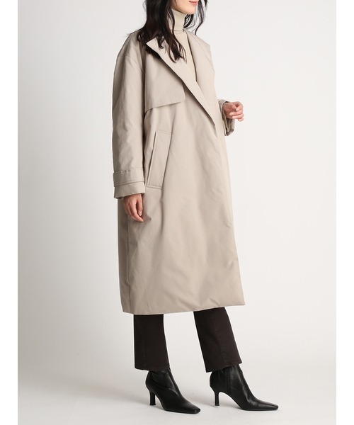 「Mila Owen」 ダウンコート 0 ベージュ レディース_画像5