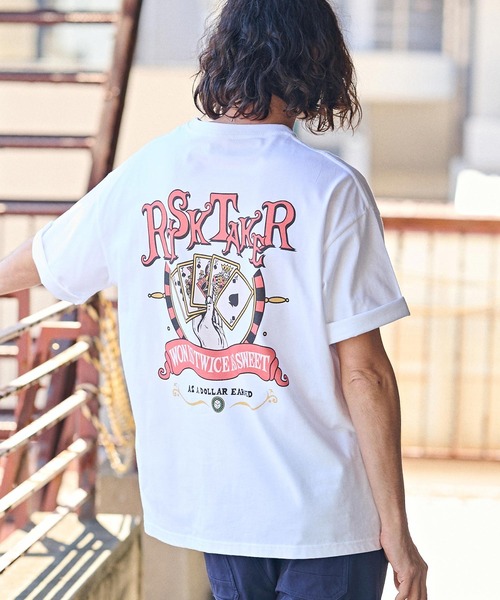 「CAMBIO」 半袖Tシャツ X-LARGE ベージュ メンズ_画像3