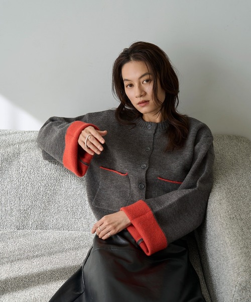 15313✨ISSEY MIYAKE 黒タグ モヘア カーディガン バイカラー 15313✨ISSEY MIYAKE 黒タグ モヘア カーディガン バイカラー BLK001