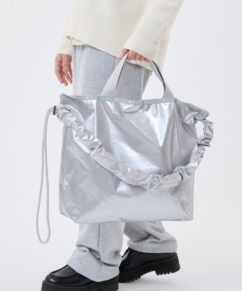 AMERI】×LeSportsac トートバッグ/シルバー Ameri LeSportsac トート