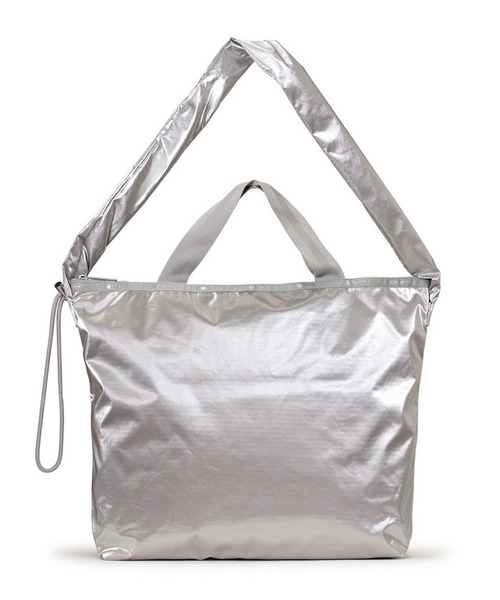 【希少/入手困難】レスポートサック MED DRAWSTRINGBAG シルバー LeSportsac Atelier】MED DRAWSTRING BAG｜ショルダーバッグ/斜め掛け