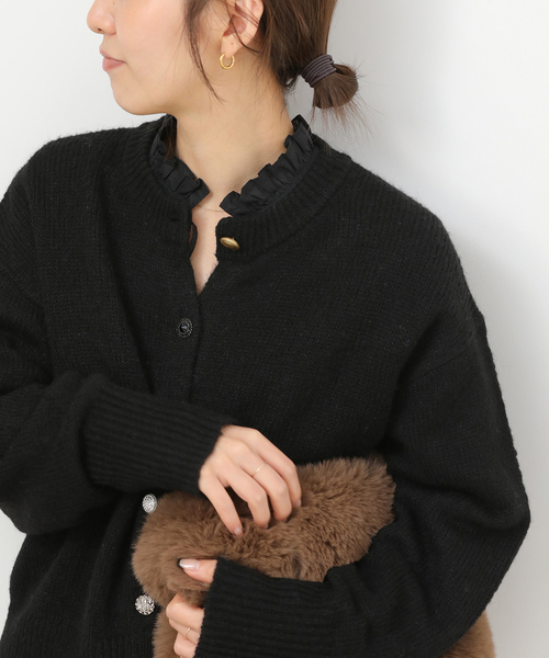 JOURNAL STANDARD relume ブラック長袖シャツ　コットン ジャーナルスタンダード レリューム JOURNAL STANDARD relume 《予約
