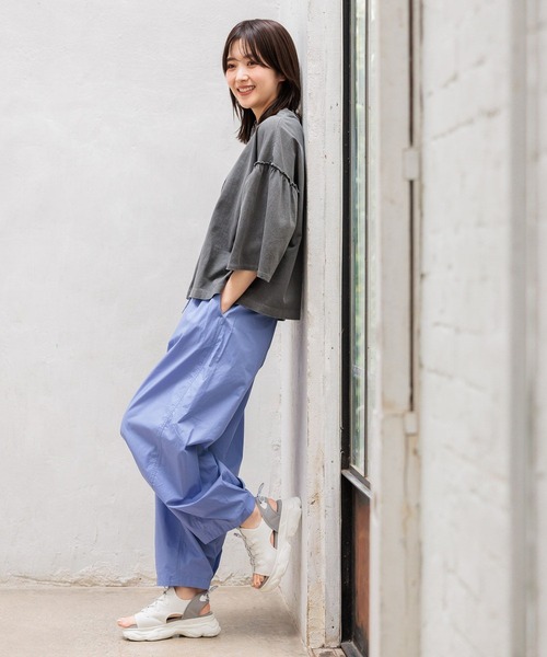 niko and…（ニコアンド） イージーパンツ FREE ブルー レディース