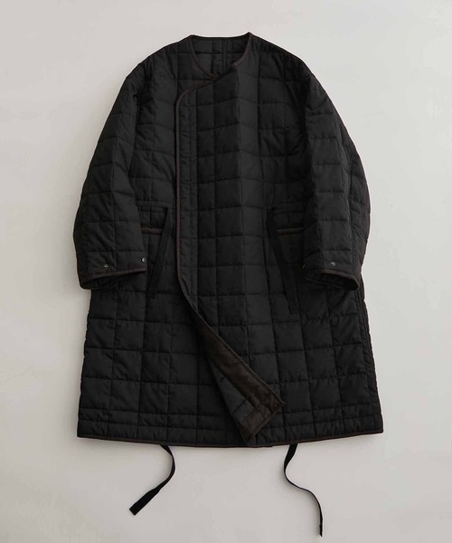 新品タグ付き　アダムエロペ　ノーカラーコート ADAM ET ROPE'（アダムエロペ） ノーカラーコート FREE グレー