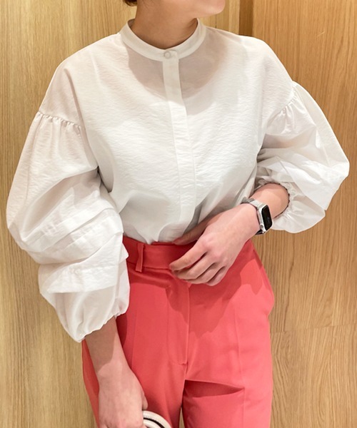「Mila Owen」 長袖ブラウス 0 ブルー レディース_画像2