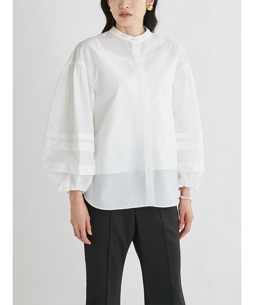 「Mila Owen」 長袖ブラウス 0 ブルー レディース_画像7