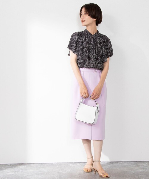 「NOLLEY'S Sophi」 半袖ブラウス 36 ベージュ レディース_画像2