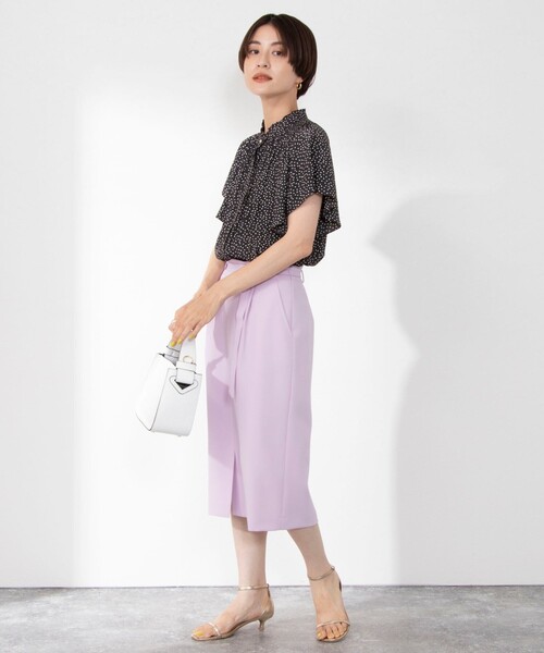 「NOLLEY'S Sophi」 半袖ブラウス 36 ベージュ レディース_画像4