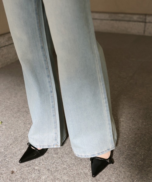 「Mili affinity」 デニムパンツ M size ブラック レディース_画像4