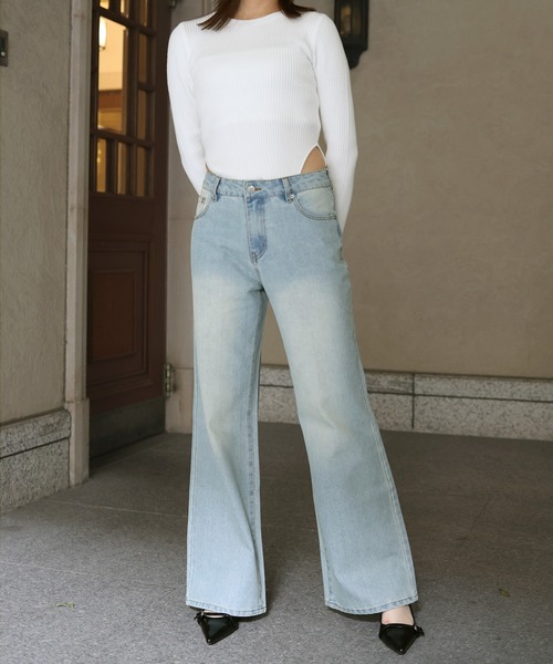 「Mili affinity」 デニムパンツ M size ブラック レディース_画像5