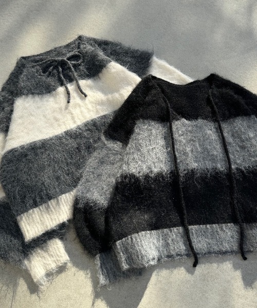 「nemne store」 長袖ニット SMALL グレー レディース_画像3