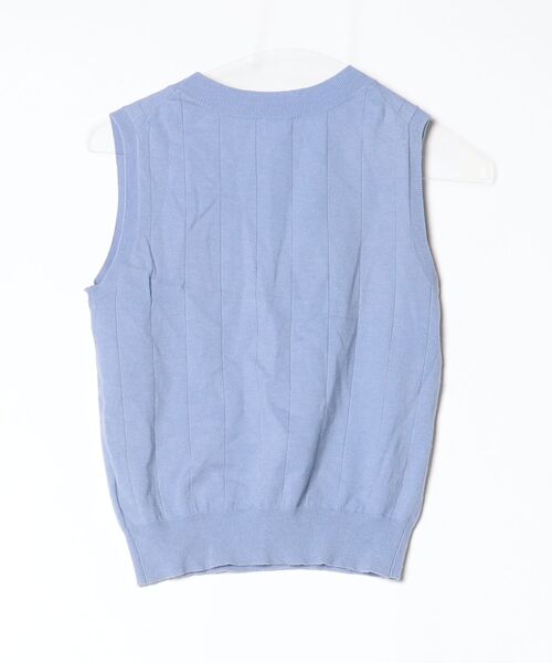 「The Virgnia」 ノースリーブニット FREE ブルー レディース_画像2