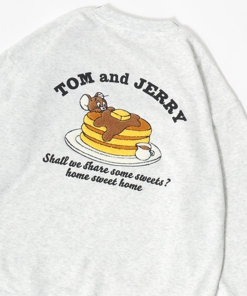 「TOM&JERRY」 長袖カットソー L スミクロ レディース_画像5