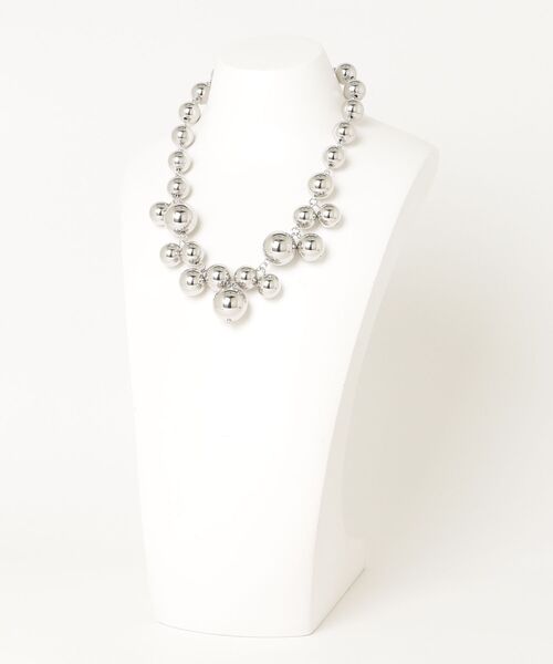 UPALA Ball Beads Necklace パール　ネックレス　シルバー ROSE BUD（ローズバッド） ネックレス LARGE BALL NECKLACE レディース
