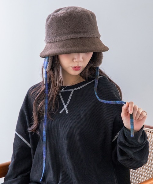 「polcadot」 ハット FREE ブラック レディース_画像5