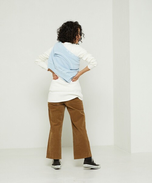 「Freada」 長袖カットソー フリ- オフホワイト レディース_画像8