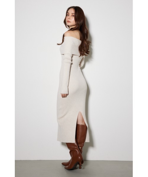 「rienda」 ニットワンピース FREE ブラウン レディース_画像3