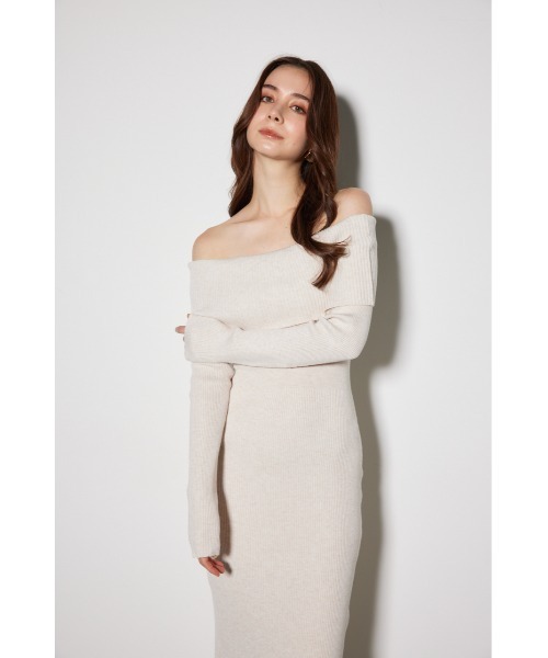 「rienda」 ニットワンピース FREE ブラウン レディース_画像4