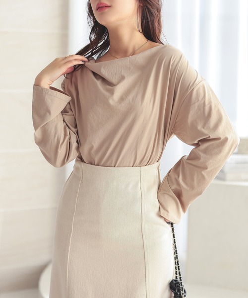 「Isn't She?」 長袖カットソー FREE アイボリー レディース_画像7