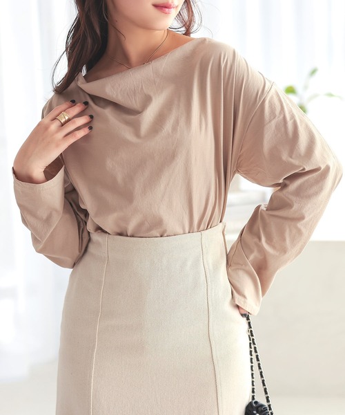 「Isn't She?」 長袖カットソー FREE アイボリー レディース_画像8