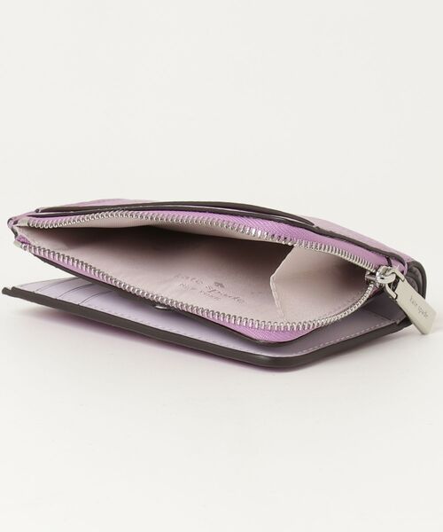 【Kate spade】ケイトスペード 未使用品 デヴィン 折り財布 パープル 楽天市場】ケイトスペード 財布 二つ折り KATE SPADE wlru6344 500