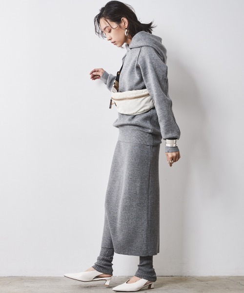 「CHIC STYLE」 プルオーバーパーカー L ブラック レディース_画像5