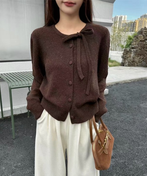 「LADY LIKE」 ニットカーディガン M ブラック レディース_画像5