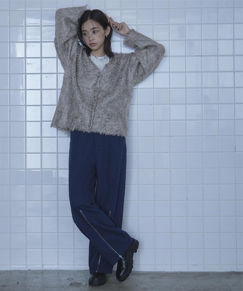 「miette」 ニットカーディガン FREE グリーン レディース_画像9