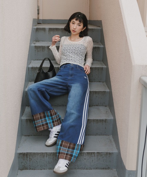 adidas（アディダス） ジーンズ デニム デニムパンツ レディース