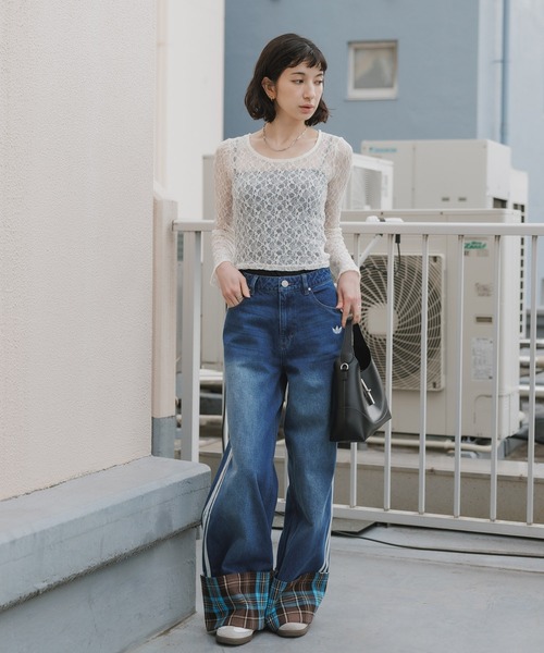 adidas（アディダス） ジーンズ デニム デニムパンツ レディース