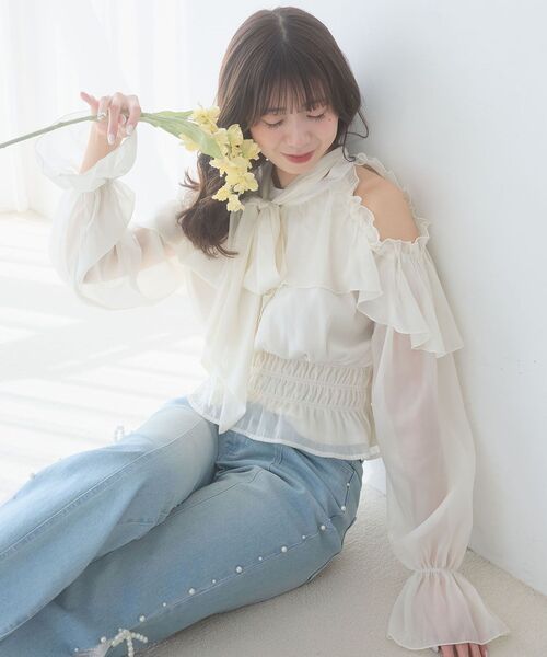 MAJESTIC LEGON（マジェスティックレゴン） ブラウス シャツ アメスリ